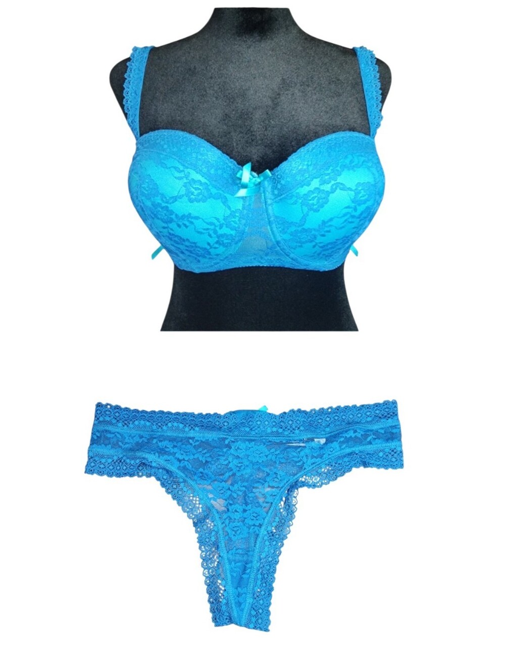 Adore Me Bra & Thong Set, Womens 32DD/Medium